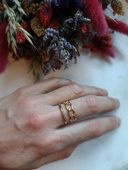 Bague en acier inoxydable - Rénata