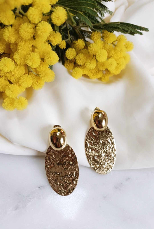 Boucles d'oreilles en acier inoxydable - Agnès