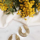 Boucles d'oreilles en acier inoxydable - Amandine