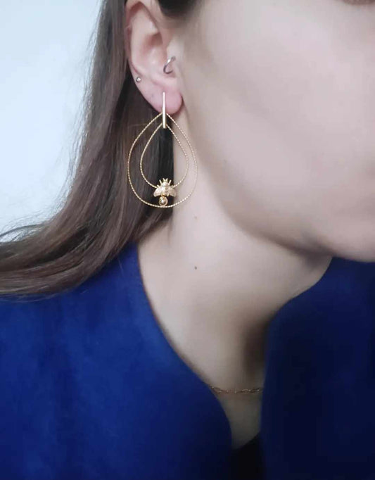 Boucles d'oreilles en acier inoxydable - Zalie