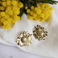 Boucles d'oreilles en acier inoxydable - Sunflower