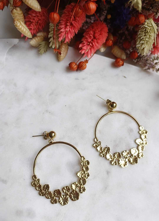 Boucles d'oreilles en acier inoxydable - Léonie