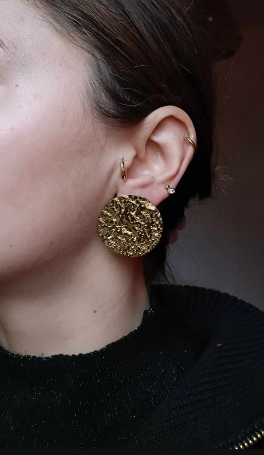 Boucles d'oreille en acier inoxydable - Modèle Bella