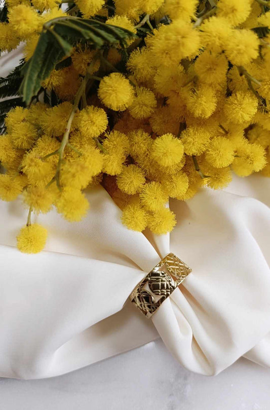 Bague en acier inoxydable -Alaia