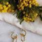 Boucles d'oreilles en acier inoxydable - Connie