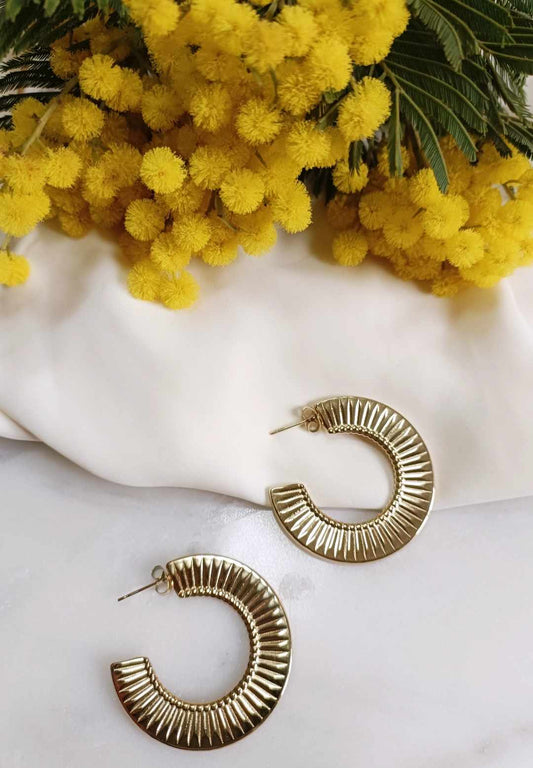 Boucles d'oreilles en acier inoxydable - Frida