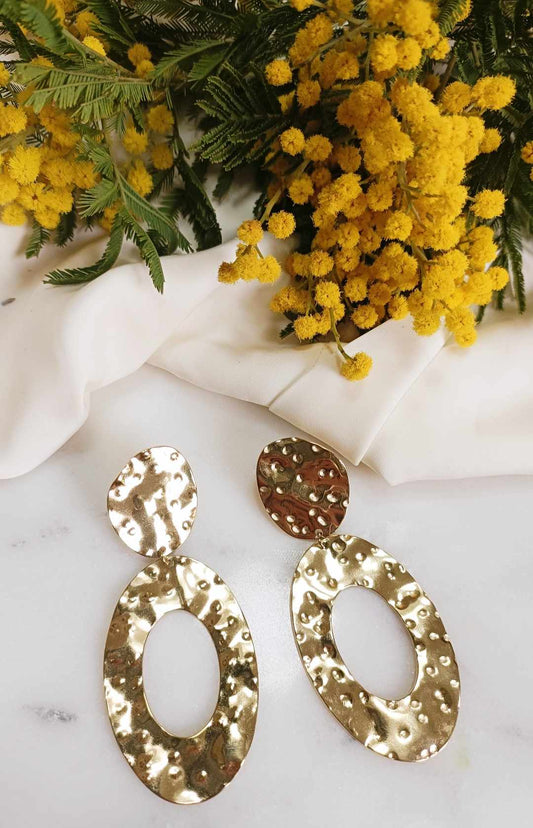 Boucles d'oreilles en acier inoxydable - Mireille