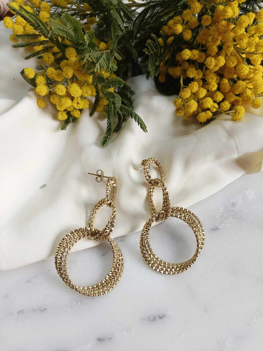 Boucles d'oreilles en acier inoxydable  - Zaly