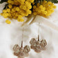 Boucles d'oreilles en acier inoxydable - Fleur