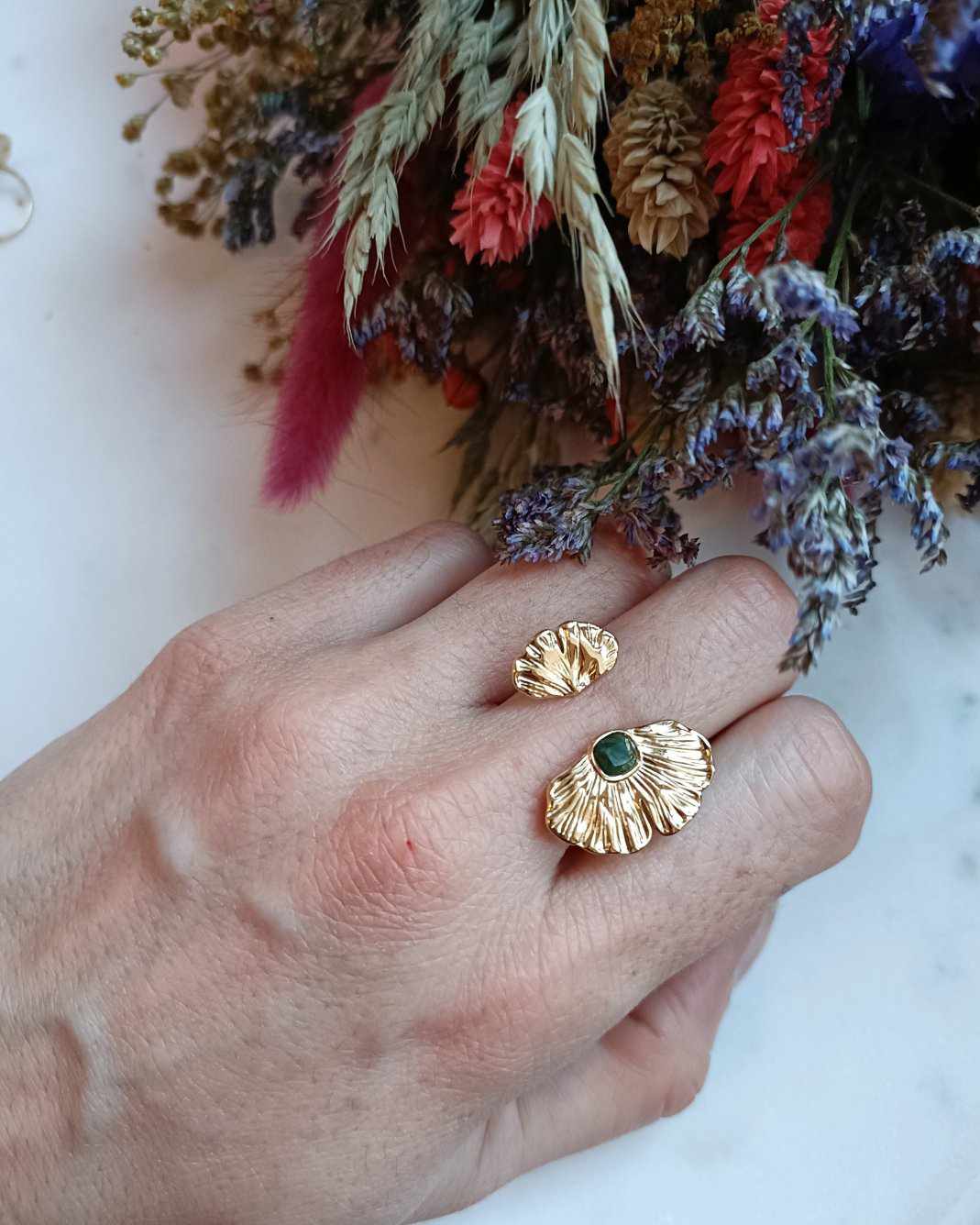 Bague en acier inoxydable - Noa