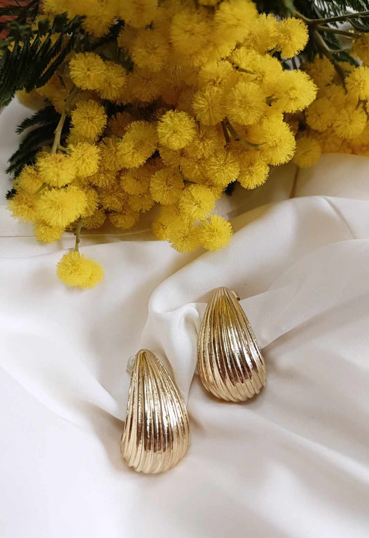 Boucles d'oreilles en acier inoxydable - Modèle Dorianne