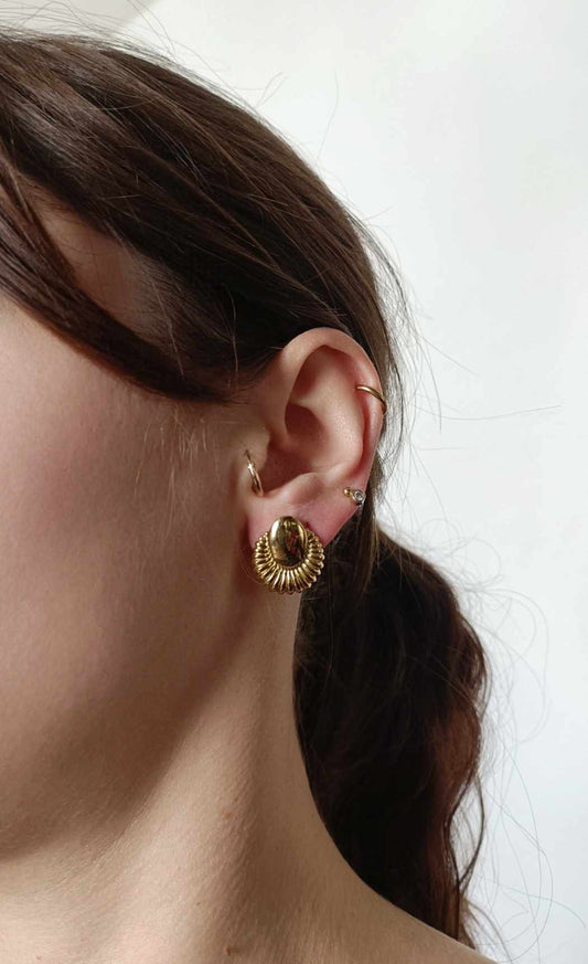 Boucles d'oreilles en acier inoxydable - Persée