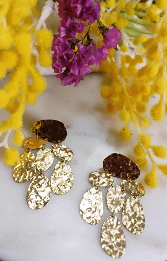 Boucles d'oreilles en acier inoxydable - Lisa