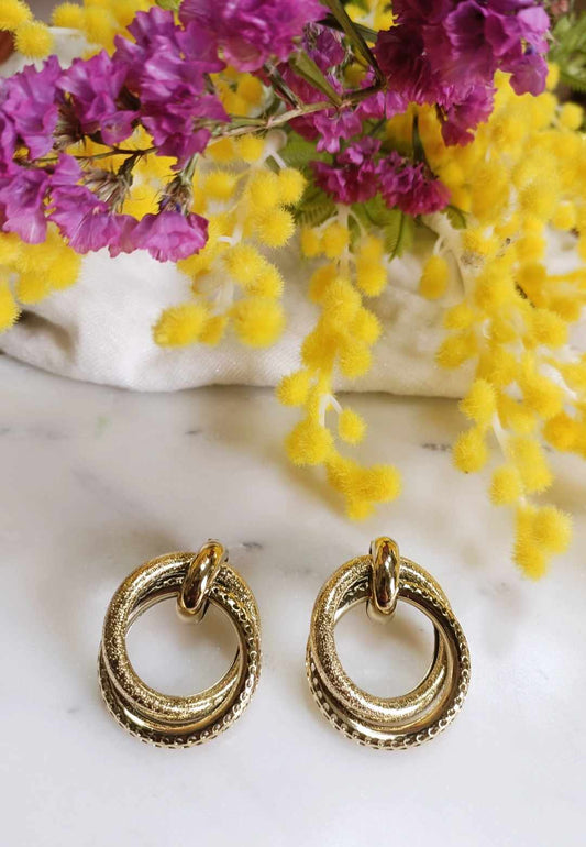 Boucles d'oreilles en acier inoxydable - Berthe
