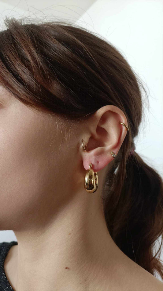 Boucles d'oreilles en acier inoxydable - Milo