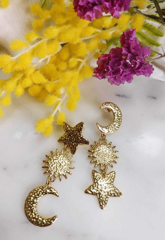 Boucles d'oreille en acier inoxydable - Mystic