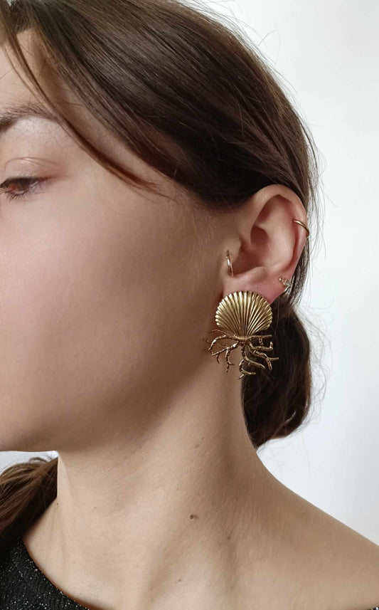 Boucles d'oreilles en acier inoxydable - Shelly