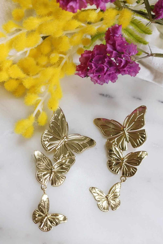 Boucles d'oreilles en acier inoxydable - Spring