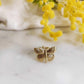 Bague en acier inoxydable - Papillon