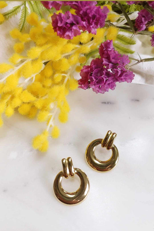 Boucles d'oreilles en acier inoxydable - Ose