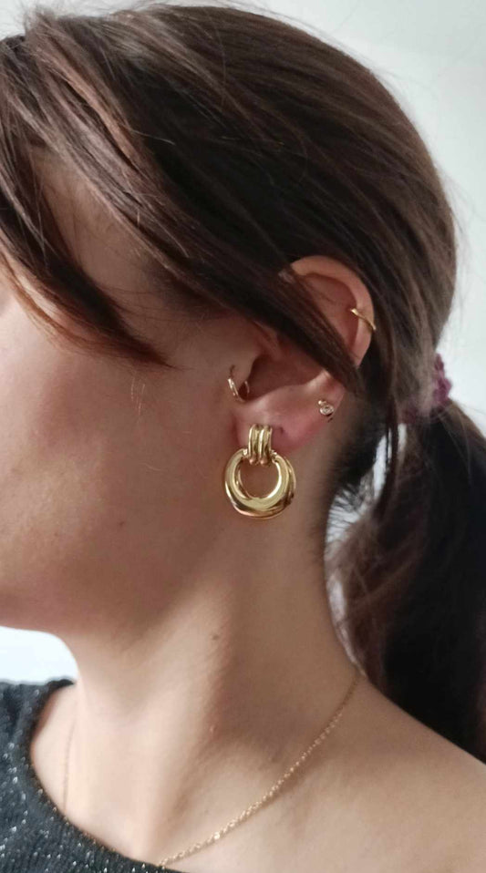 Boucles d'oreilles en acier inoxydable - Ose