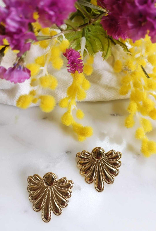 Boucles d'oreilles en acier inoxydable - Sirine