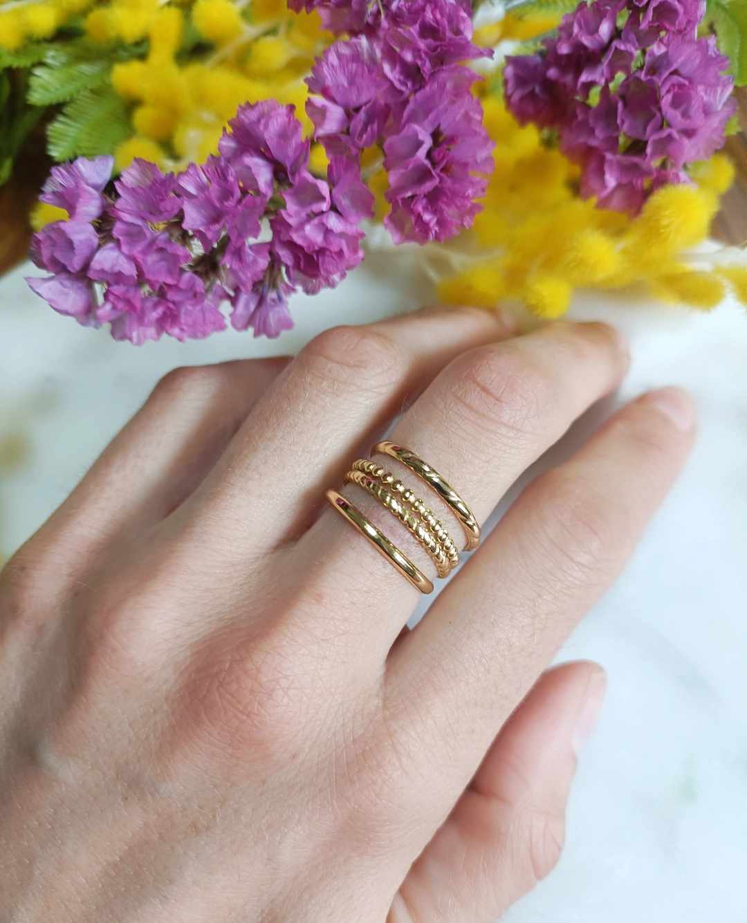 Bague en acier inoxydable - Ninon