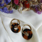Boucles d'oreilles en acier inoxydable et résine - Ninette