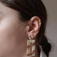 Boucles d'oreilles en acier inoxydable et résine - Colette