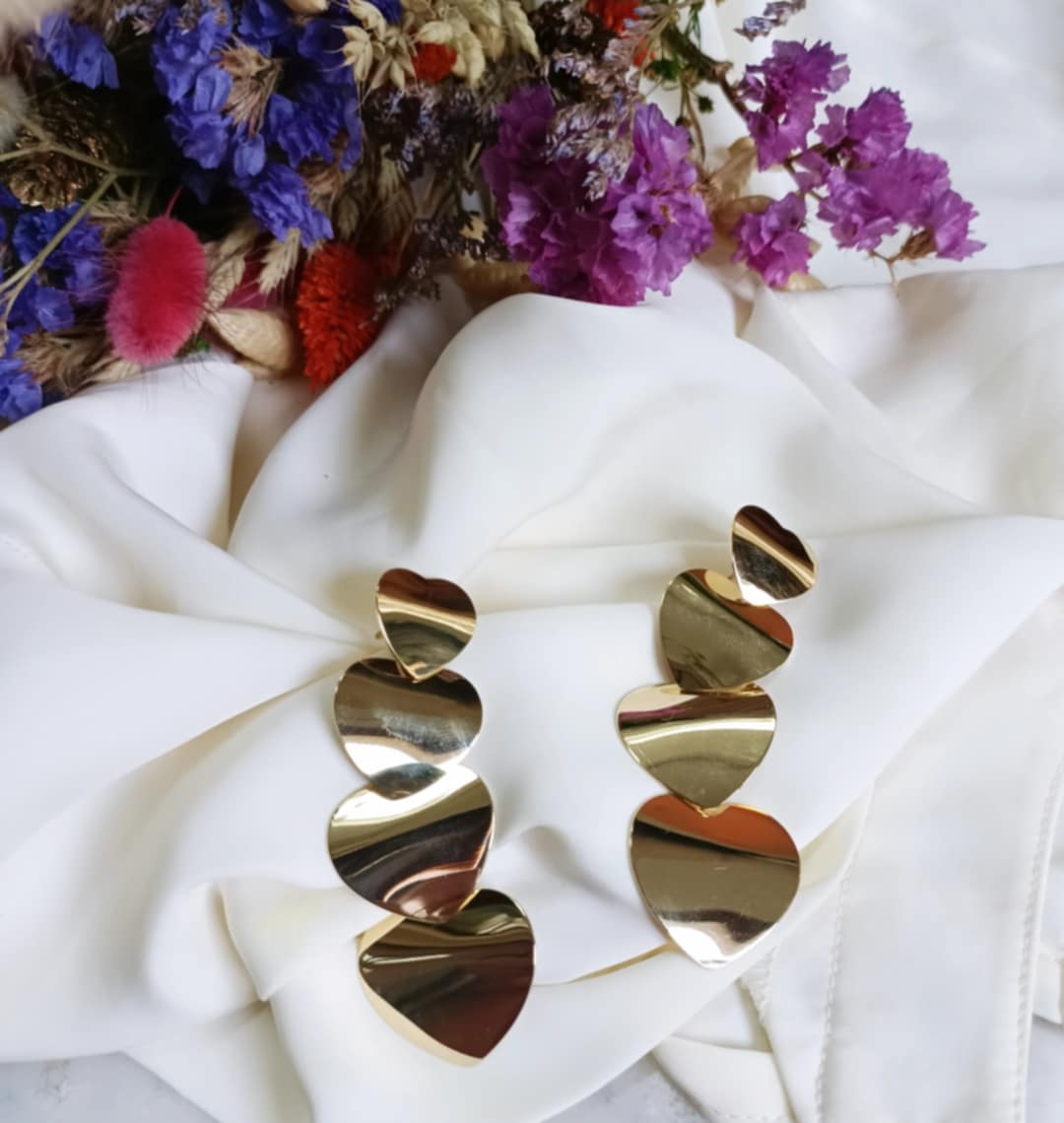 Boucles d'oreilles en acier inoxydable - Shelly