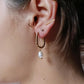 Boucles d'oreilles en acier inoxydable et perle d'eau douce - Bloom