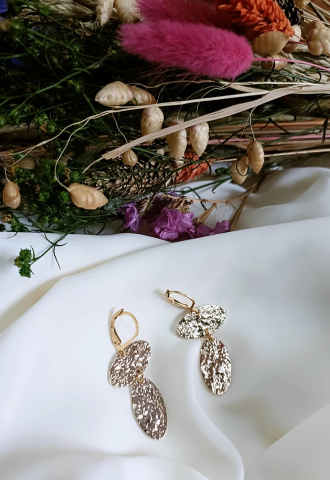 Boucles d'oreilles en acier inoxydable - Cécilia