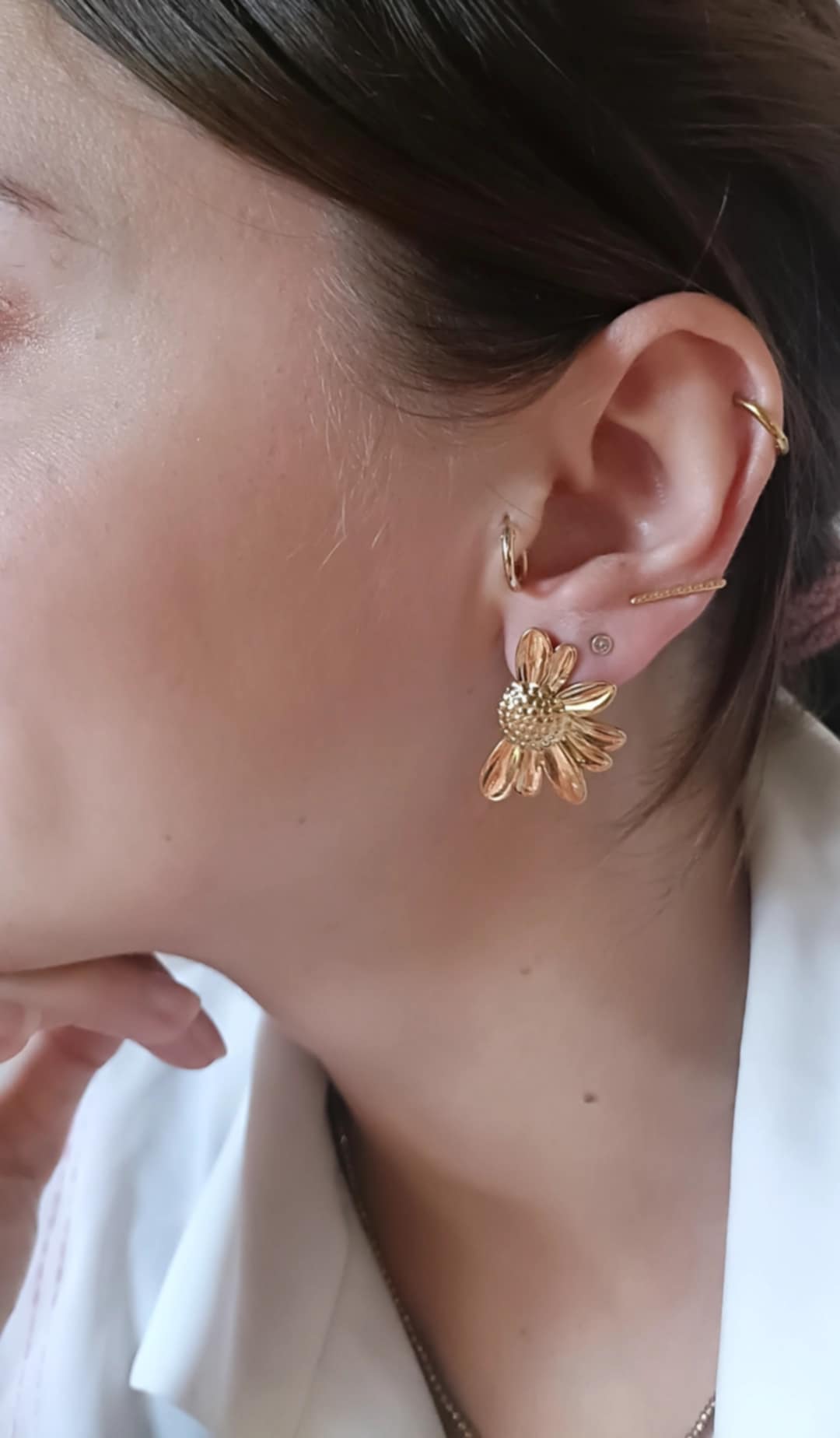 Boucles d'oreilles en acier inoxydable - Marguerita