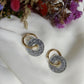 Boucles d'oreilles en acier inoxydable et résine - Ninette