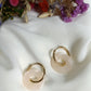 Boucles d'oreilles en acier inoxydable et résine - Ninette