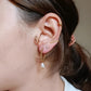 Boucles d'oreilles en acier inoxydable et perle d'eau douce - Rosie