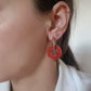 Boucles d'oreilles en acier inoxydable et résine - Ninette