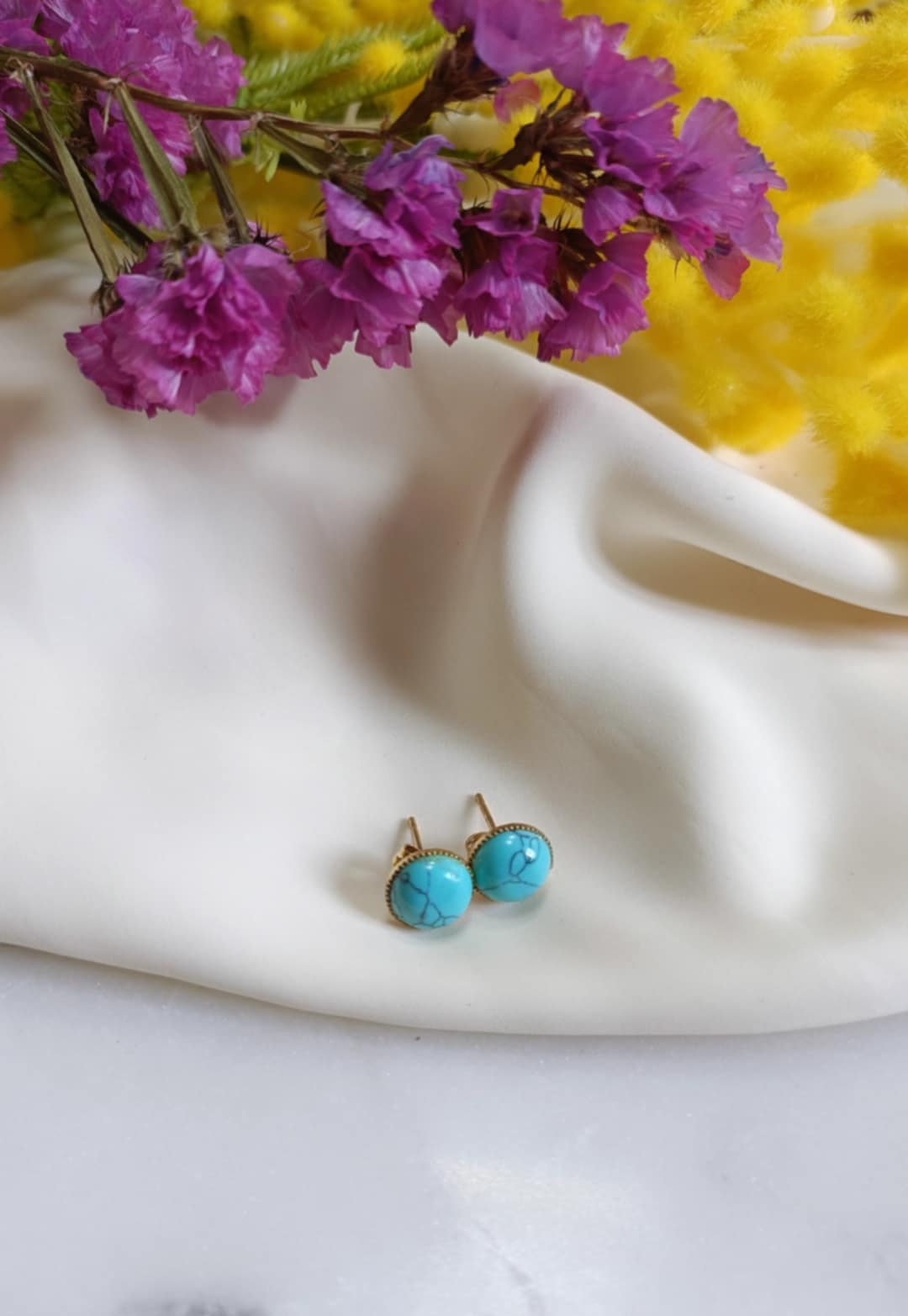 Boucles d'oreilles en laiton doré à l'or fin - Lisboa