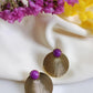 Boucles d'oreilles en laiton doré à l'or fin - Lisboa