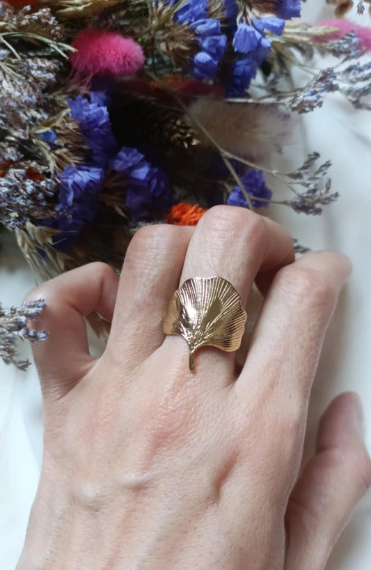 Bague en acier inoxydable - Ginko