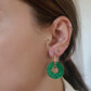 Boucles d'oreilles en acier inoxydable et résine - Ninette