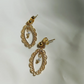Boucles d'oreilles en acier inoxydable et perle d'eau douce - Valérie