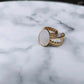 Bague en acier inoxydable et nacre - Loulou