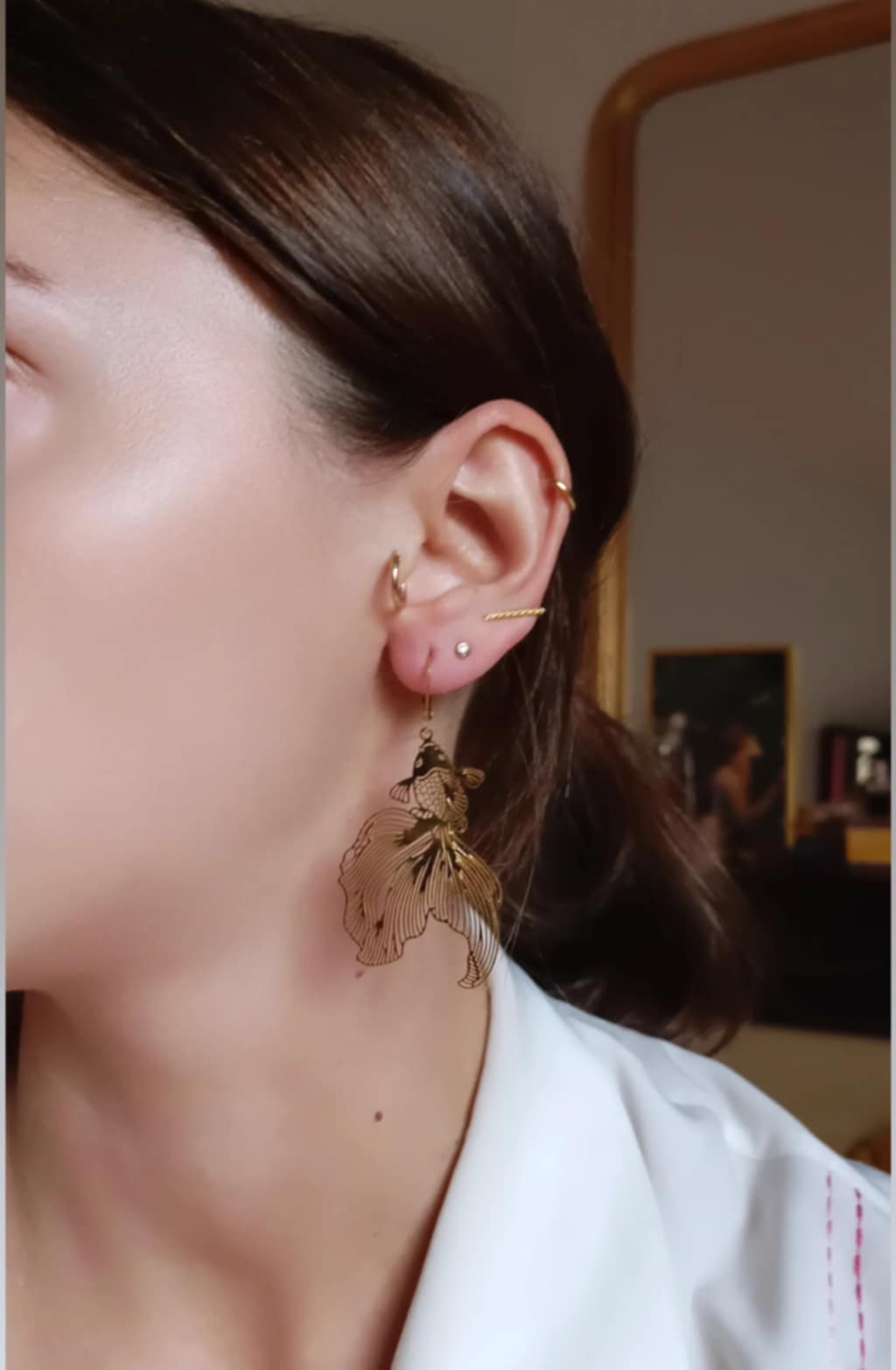 Boucles d'oreilles en acier inoxydable - Tia