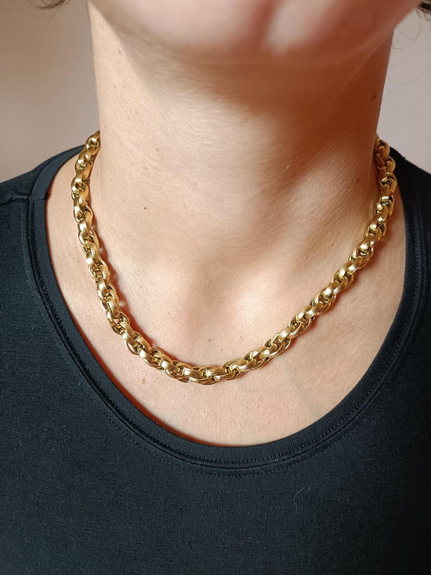 Collier en acier inoxydable - Amandine