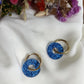 Boucles d'oreilles en acier inoxydable et résine - Ninette