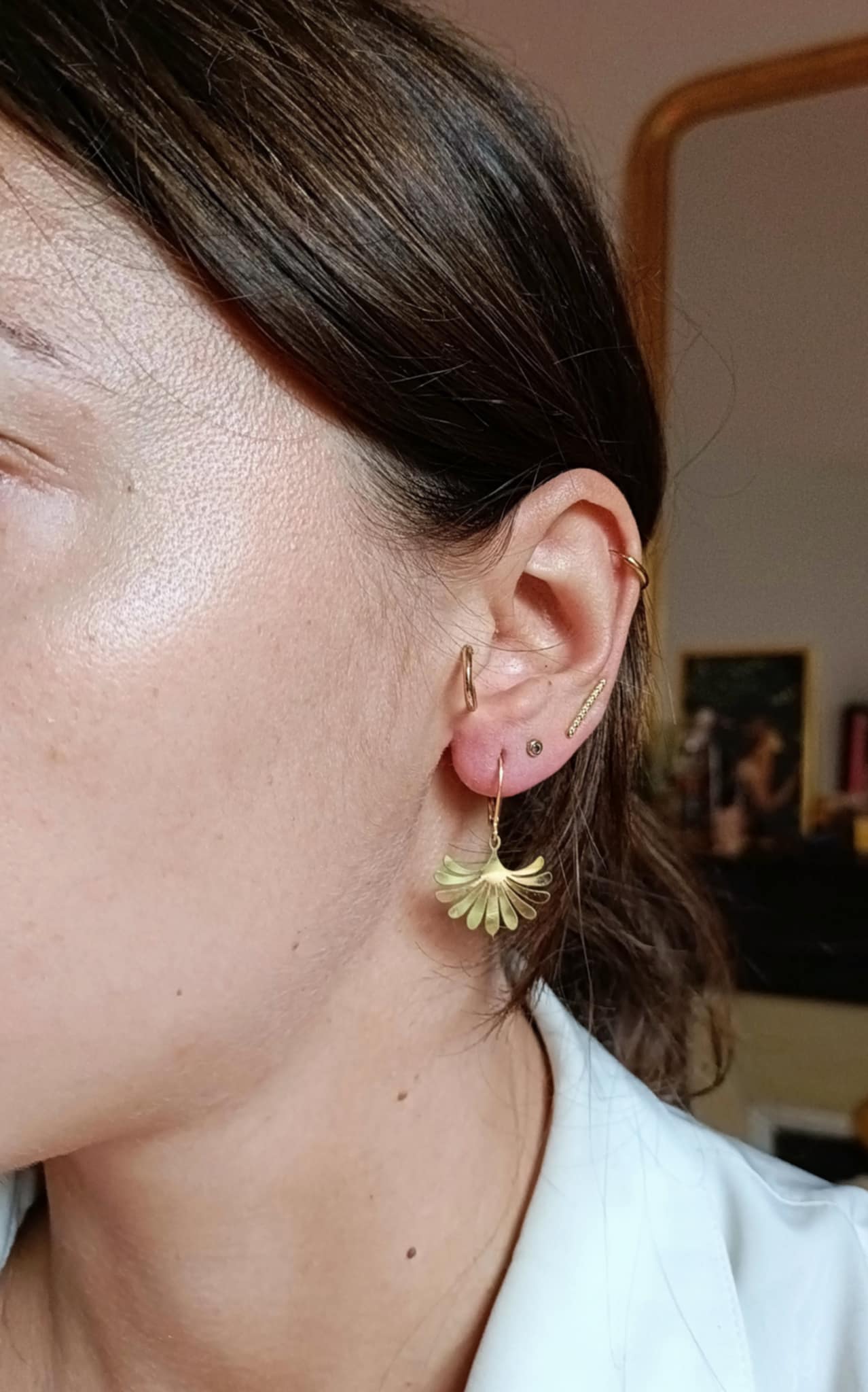 Boucles d'oreilles en acier inoxydable - Lisa