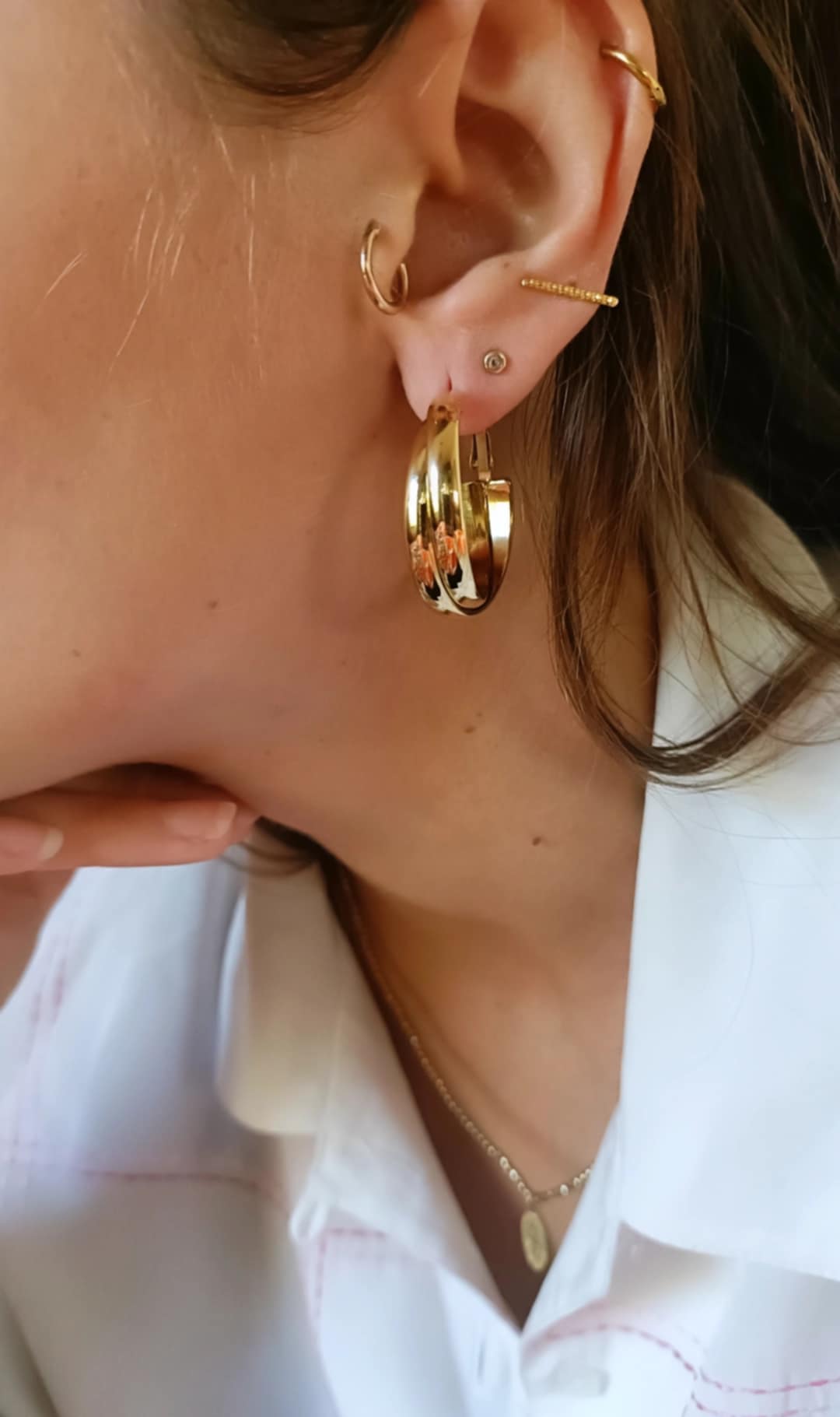 Boucles d'oreilles en acier inoxydable - Coco