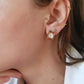 Boucles d'oreilles en acier inoxydable - Colette nacrée