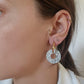 Boucles d'oreilles en acier inoxydable et résine - Ninette